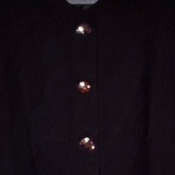 Vintange Evan Picone Linen/Rayon Blend Dress w/Unique Animal Buttons Size 14 EUC - Picture 9 of 9